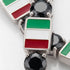 Black Diamond Tennis Bracelet with Italy Flag no. 9 image 3