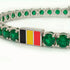 Emerald Tennis Bracelet with Belgium Flag no. 6 image 3