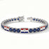 Sapphire Tennis Bracelet with Croatia Flag no. 15 image 2