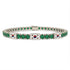 Emerald Tennis Bracelet with South Korea Flag no. 6 image 1