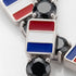Black Diamond Tennis Bracelet with France Flag no. 9 image 3
