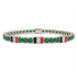 Emerald Tennis Bracelet with Belgium Flag no. 6 image 1