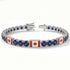 Sapphire Tennis Bracelet with Canada Flag no. 15 image 2