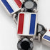 Black Diamond Tennis Bracelet with Netherlands Flag no. 9 image 3