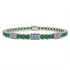 Emerald Tennis Bracelet with Greece Flag no. 6 image 1