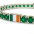 Emerald Tennis Bracelet with Ireland Flag no. 6 image 4