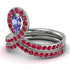 Tanzanite Pear Shape Stacking Bridal Set - Emilia No. 212 image 2