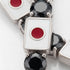 Black Diamond Tennis Bracelet with Japan Flag no. 9 image 3