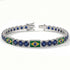Sapphire Tennis Bracelet with Brazil Flag no. 15 image 2