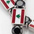 Black Diamond Tennis Bracelet with Lebanon Flag no. 9 image 3