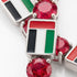 Ruby Tennis Bracelet with United Arab Emirates Flag no. 12 image 4