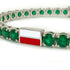 Emerald Tennis Bracelet with Poland Flag no. 6 image 4