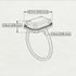 Halo Emerald Cut Amethyst Engagement Ring - Izabella No. 310 image 4