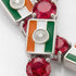 Ruby Tennis Bracelet with India Flag no. 12 image 3