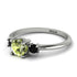 Classic Three Stone Peridot Engagement Ring - Valentina No. 709 image 3