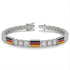 Diamond Tennis Bracelet with Germany Flag no. 3 image 2