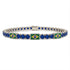 Sapphire Tennis Bracelet with Brazil Flag no. 15 image 1