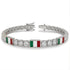 Diamond Tennis Bracelet with Mexico Flag no. 3 image 2