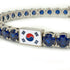 Sapphire Tennis Bracelet with South Korea Flag no. 15 image 4