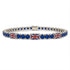 Sapphire Tennis Bracelet with United Kingdom Flag no. 15 image 1