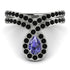 Tanzanite Pear Shape Stacking Bridal Set - Emilia No. 209 image 5