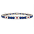 Sapphire Tennis Bracelet with Japan Flag no. 15 image 1