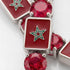 Ruby Tennis Bracelet with Morocco Flag no. 12 image 3