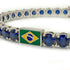 Sapphire Tennis Bracelet with Brazil Flag no. 15 image 4