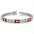 Diamond Tennis Bracelet with Switzerland Flag no. 3 image 2