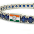 Sapphire Tennis Bracelet with India Flag no. 15 image 4