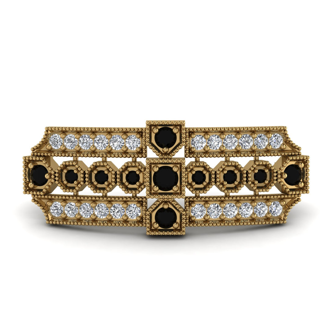 Black Diamond Antique Elegance Brooch - Alondra No. 7