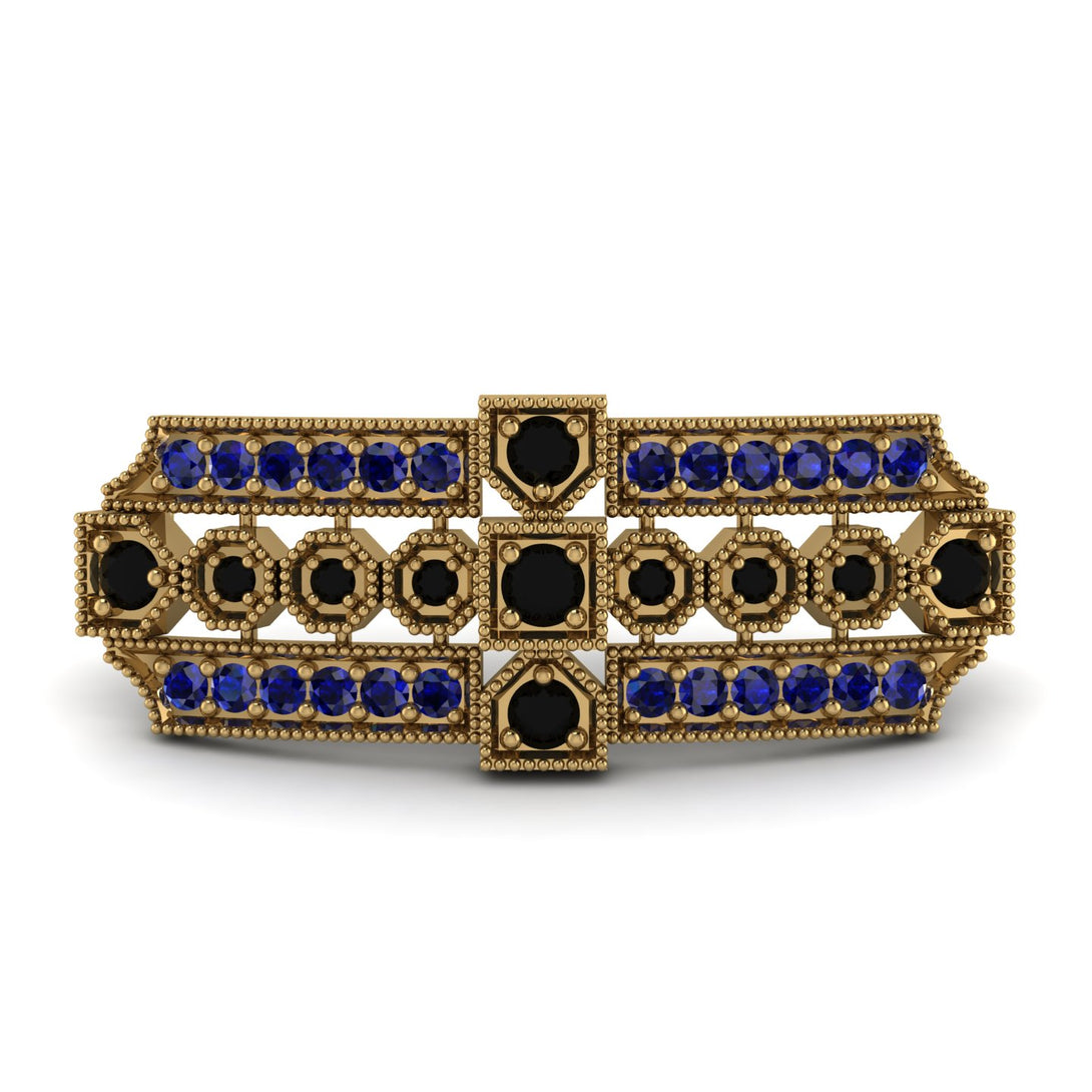 Black Diamond Antique Elegance Brooch - Alondra No. 67