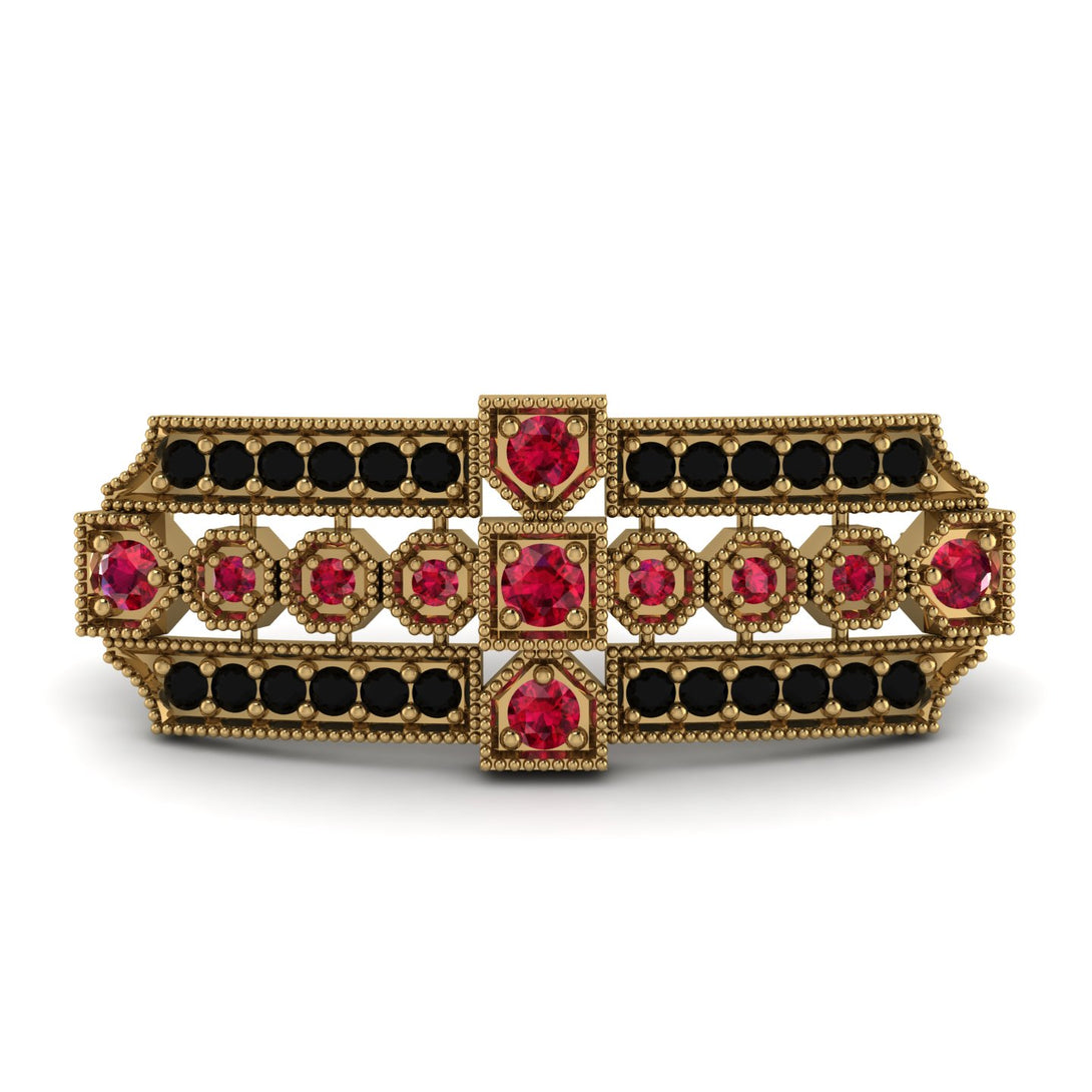Ruby Antique Elegance Brooch - Alondra No. 40