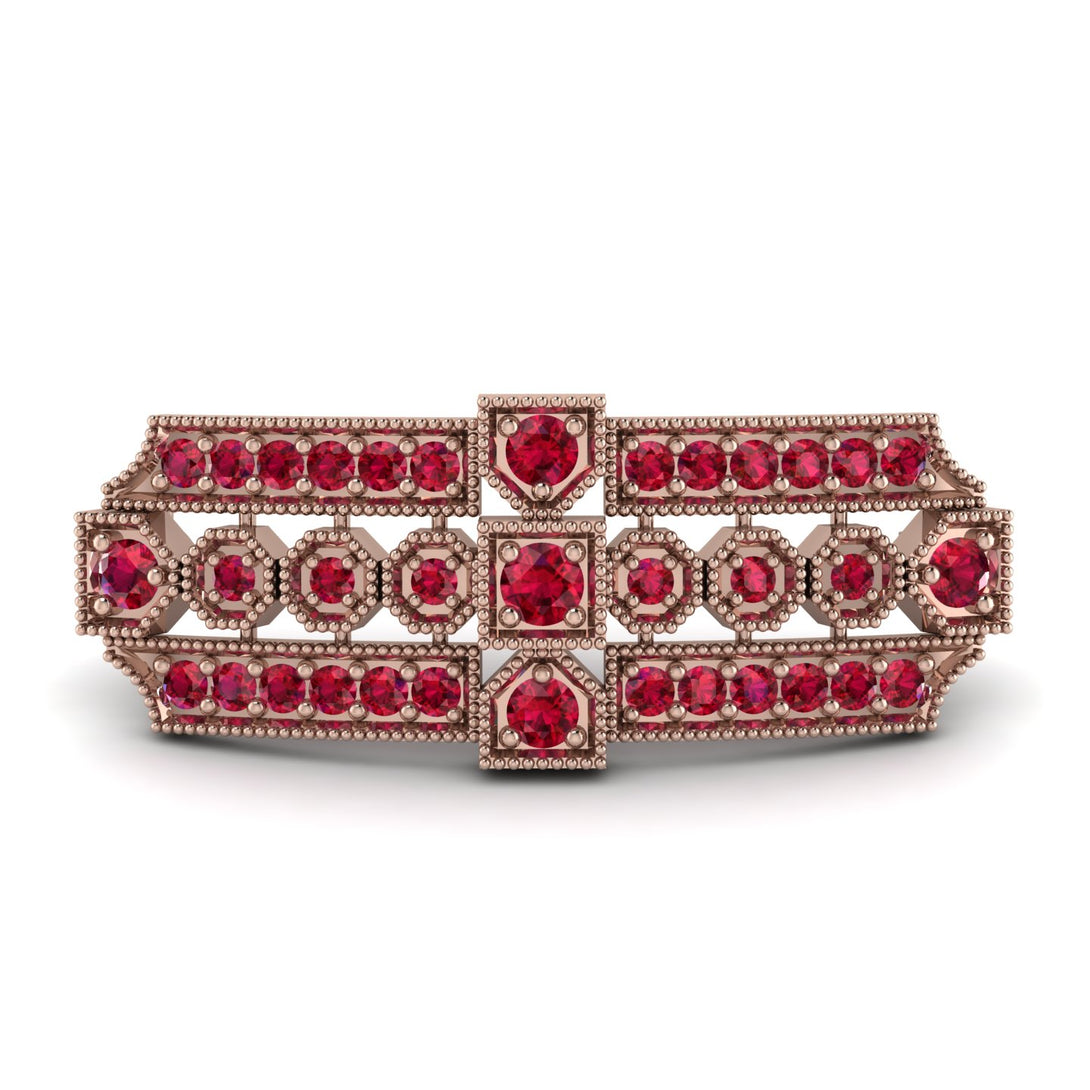 Ruby Antique Elegance Brooch - Alondra No. 56