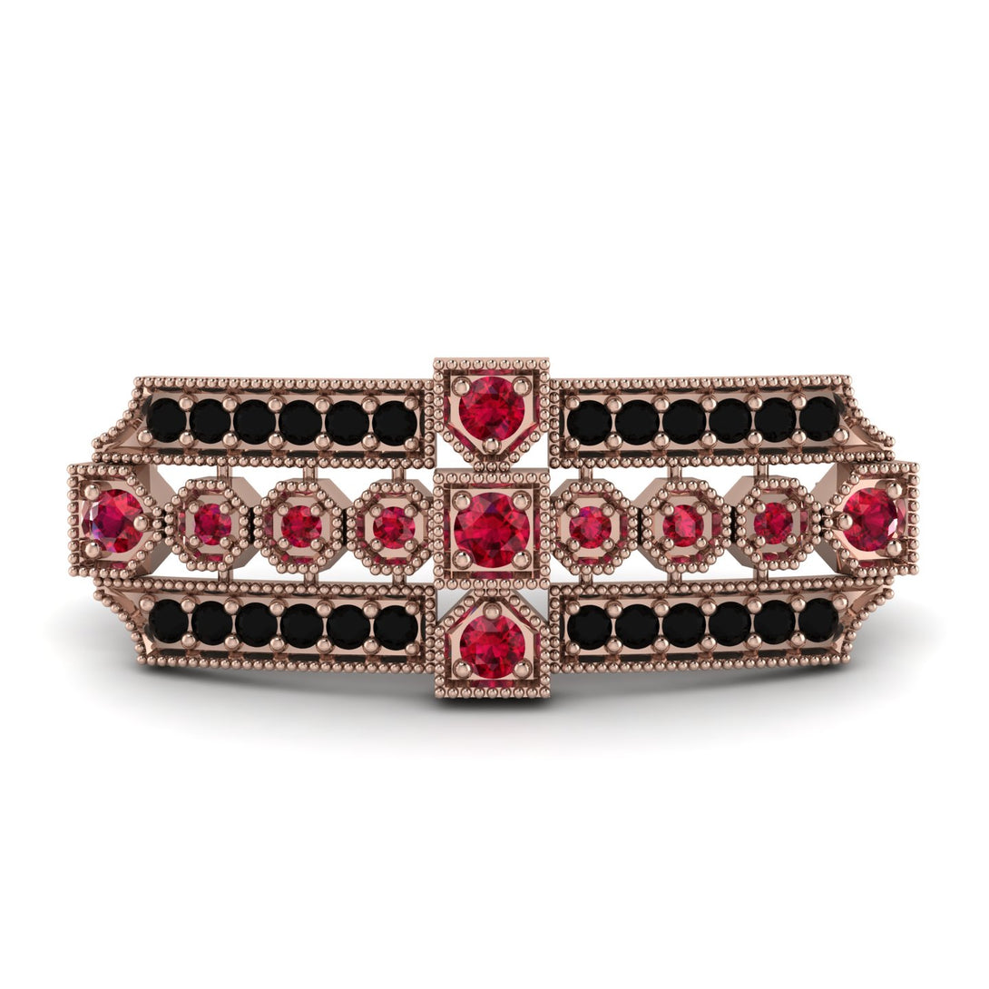Ruby Antique Elegance Brooch - Alondra No. 41