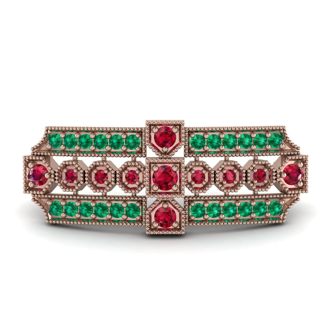Ruby Antique Elegance Brooch - Alondra No. 26
