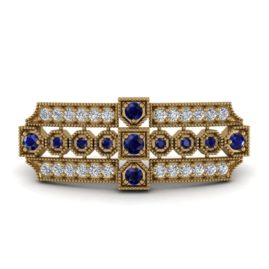 Sapphire Antique Elegance Brooch - Alondra No. 13