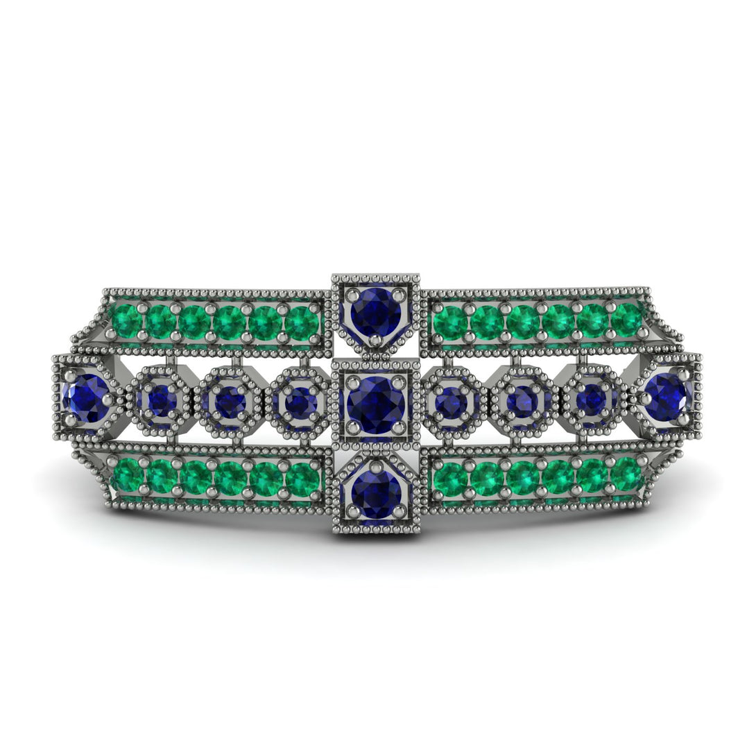Sapphire Antique Elegance Brooch - Alondra No. 30