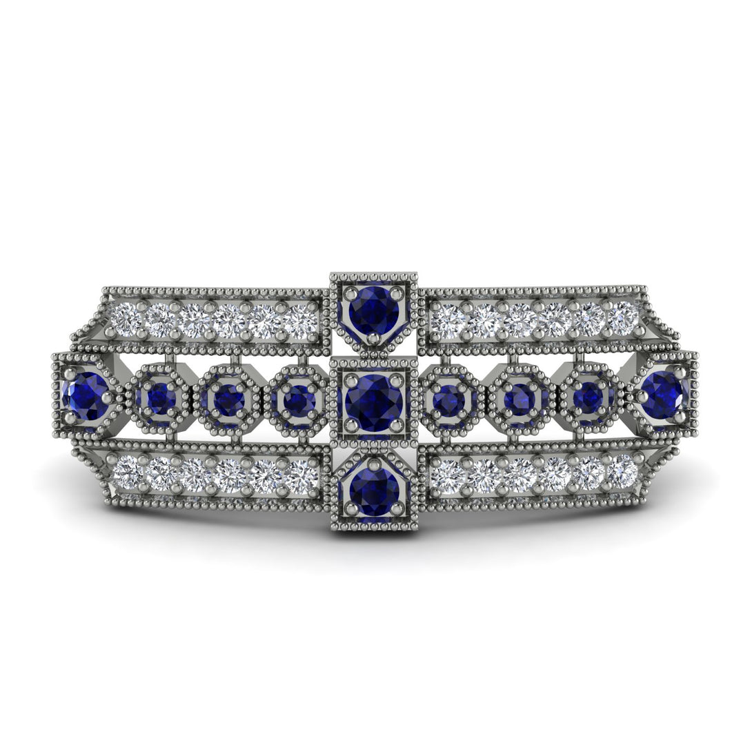 Sapphire Antique Elegance Brooch - Alondra No. 15