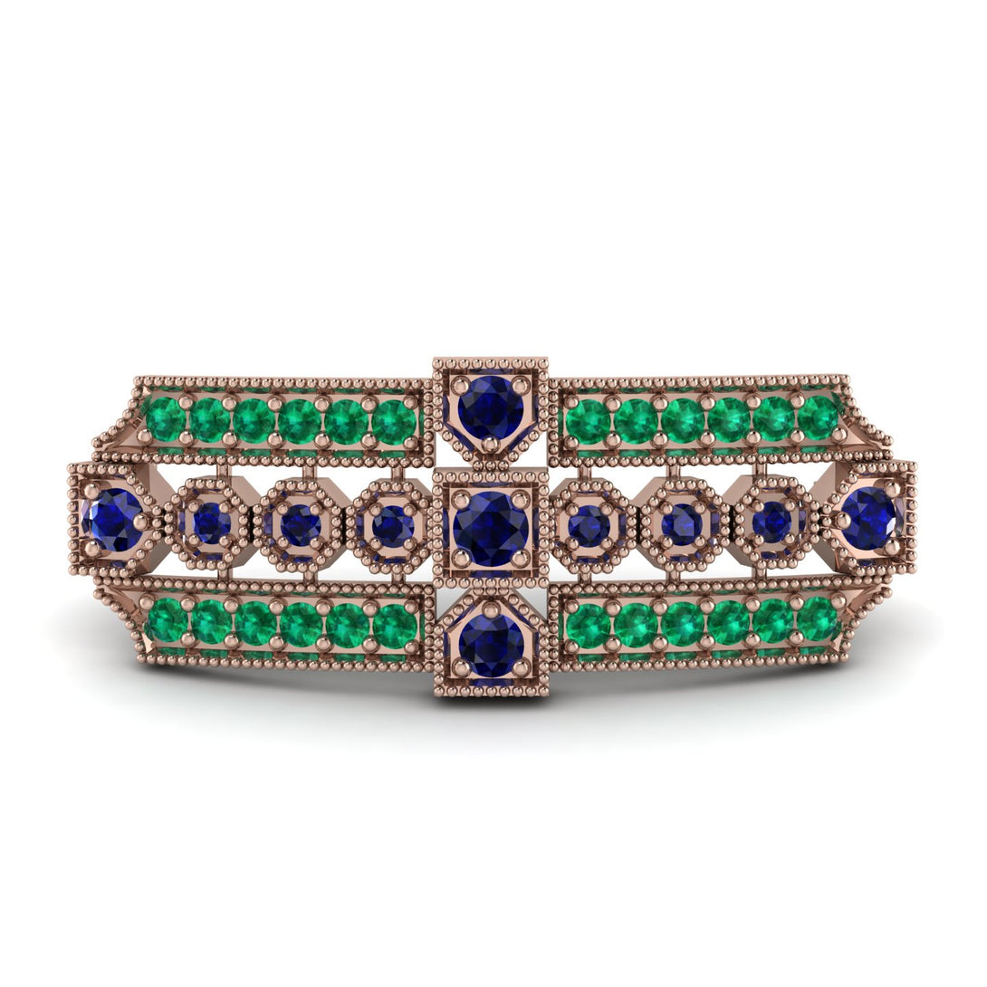 Sapphire Antique Elegance Brooch - Alondra No. 29