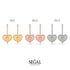 Charming Heart Hoop Earrings In Gold - Ariana No. 2 image 6