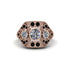 Diamond Art Deco Geometric Engagement Ring - Haven No. 32 image 1