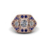 Diamond Art Deco Geometric Engagement Ring - Haven No. 62 image 1
