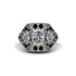 Diamond Art Deco Geometric Engagement Ring - Haven No. 33 image 1