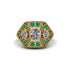 Diamond Art Deco Geometric Engagement Ring - Haven No. 16 image 1