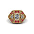 Diamond Art Deco Geometric Engagement Ring - Haven No. 46 image 1