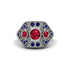 Ruby Art Deco Geometric Engagement Ring - Haven No. 72 image 1