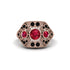 Ruby Art Deco Geometric Engagement Ring - Haven No. 41 image 1