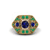 Sapphire Art Deco Geometric Engagement Ring - Haven No. 28 image 1