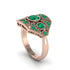 Emerald Art Deco Geometric Engagement Ring - Haven No. 20 image 3
